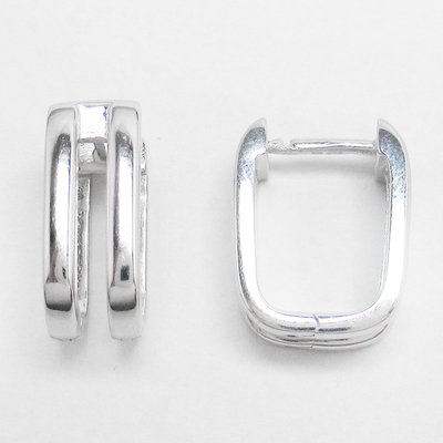 Silver Plain Huggies