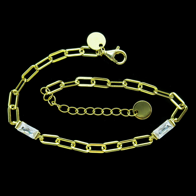 Silver Zircon Bracelet
