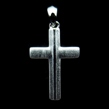 Silver Cross Shaped Plain Pendant