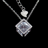 Silver Zircon Necklace