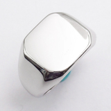 Silver Glossy Plain Ring