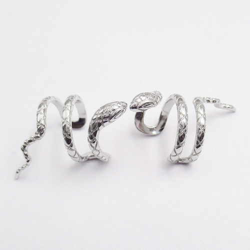 Silver Snake Shaped Plain Huggies