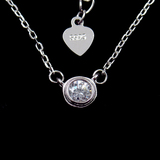 Silver Zircon Necklace