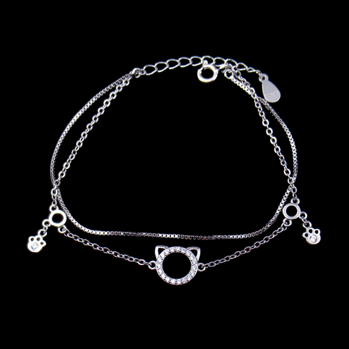 Silver Zircon Bracelet