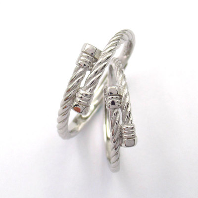 Silver Plain Couple Rings