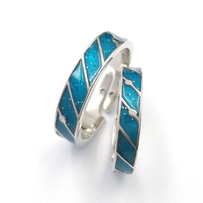 Silver Plain Couple Rings