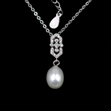 Silver Pearl Necklace