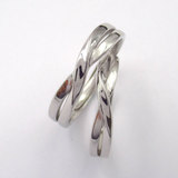 Silver Plain Couple Rings