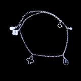Silver Zircon Anklet