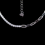 Silver Zircon Necklace