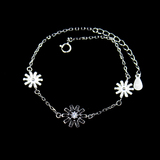 Silver Zircon Bracelet