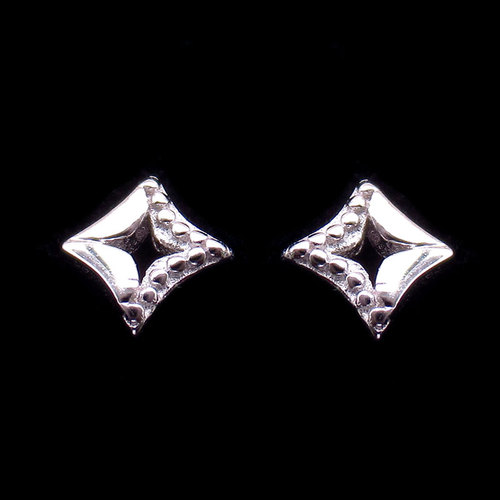 Silver Plain Ear Stubs