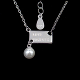 Silver Pearl Necklace