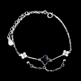 Silver Zircon Anklet