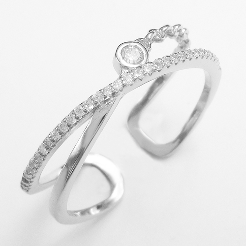 Silver Zircon Ring