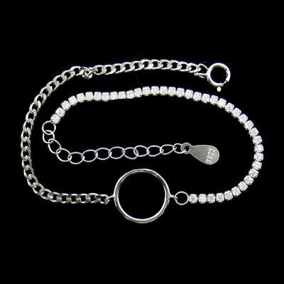 Silver Zircon Bracelet